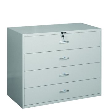 Metal glove compartment cabinet with locker