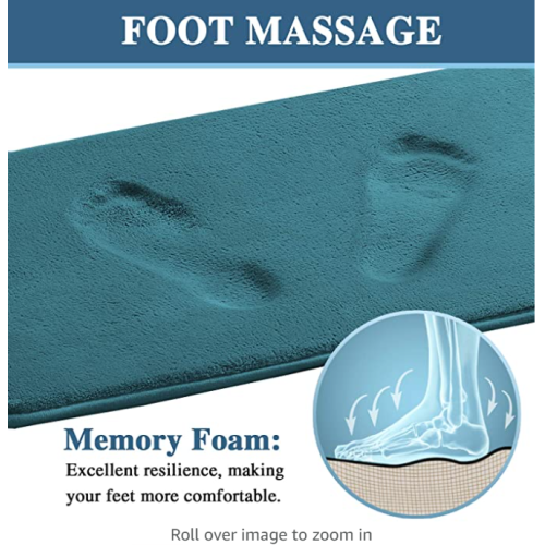 2 Pieces New design memory foam bath mats