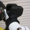 Bicicletta anteriore lampada clip LED torcia portabicicletta