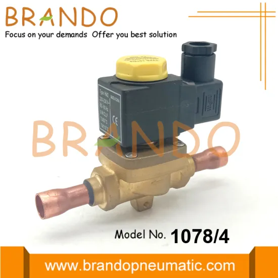 1078/4 Castel Type Solenoid Refrigeration Valve 1/2'' 220V