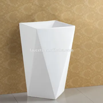 Art Design Floor Mounted Ceramic Pedestal Basin
