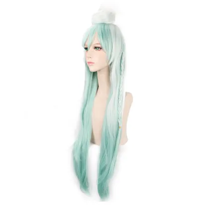 Ainizi Wholesale 100cm Blended Light Blue Synthetic Wig for Game of Ensemble Stars Character Hibiki Wataru Cosplay