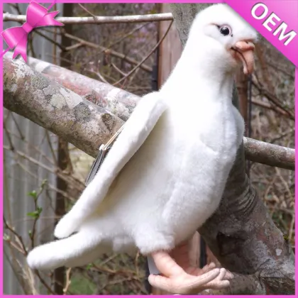 ICTI audited stuffed bird toy white dove plush toy