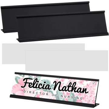 Clear Acrylic Double Sided Desk Name Plate