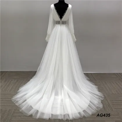 wedding dress bridal gowns long sleeve