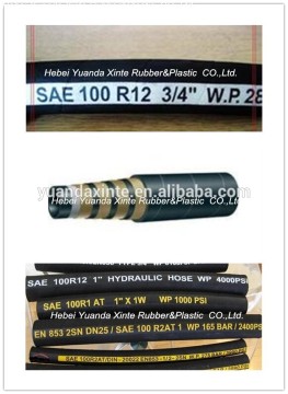 SAE 100 R16 good bend radius hydraulic rubber hose