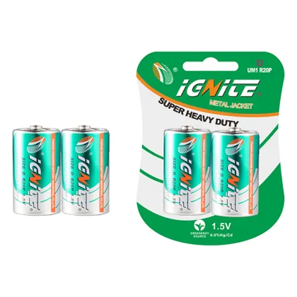 D size carbon zinc battery
