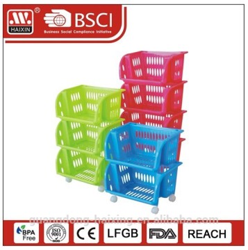 2016 new item kitchen plastic rack 3 layers/4 layers/5 layers rack for home storage