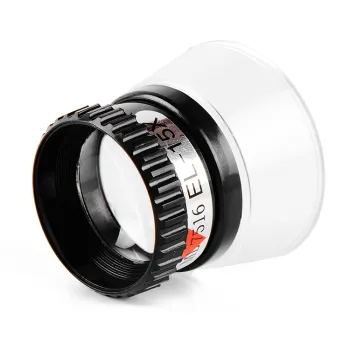 Customized 15x Monocular Dome Magnifier Loupe - Black Barrel