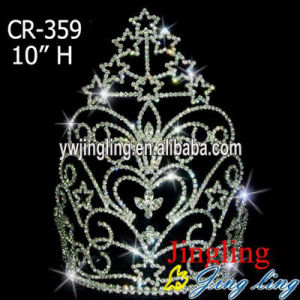 America Miss star high quality rhinestone tiaras crowns