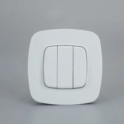 2 Gang European Standard Double Way Wall Light Switch