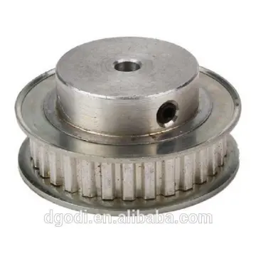 Aluminum XL type timing belt pulley with 6mm bore for office equipment