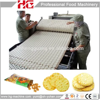 Brand new 250Kg per hour Rice biscuit production line