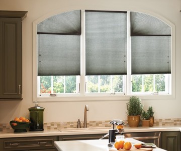 Black Graceful Blackout  Honeycomb Blinds