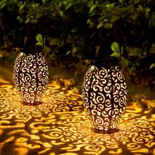 2 lanternes de jardin solaire pack imperméables