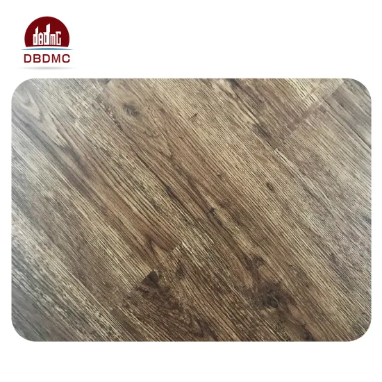 UV coating grey wood design pvc floor click LVT