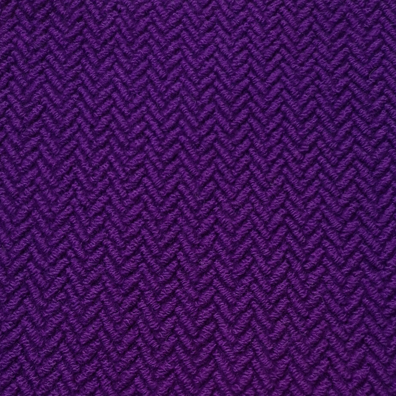 Knitted herringbone wool polyester fabric for garment