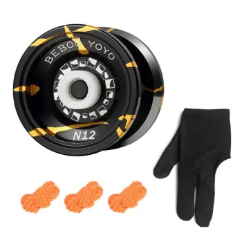 Metal Yoyo + Glove + 3 Strings Professional Yo yo Set Classic Toys Kids Toy Gift