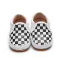 New Plaid Leather Baby Shoes