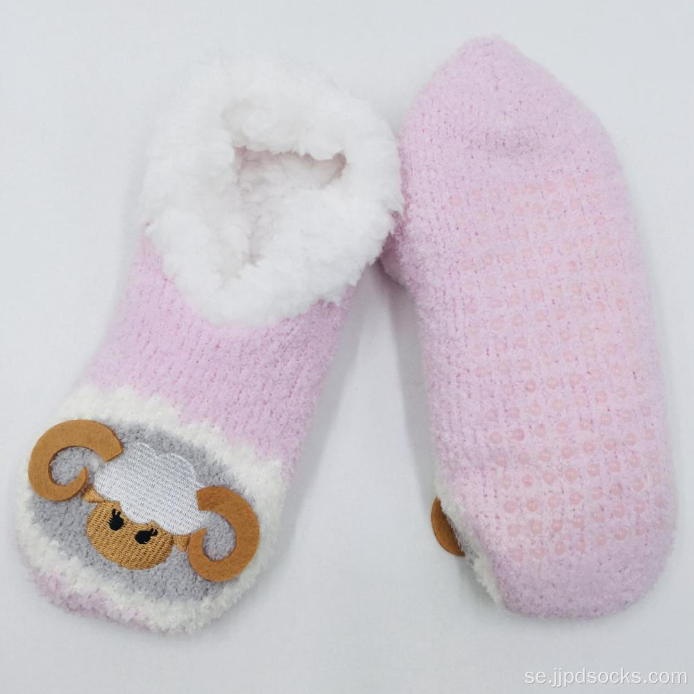 Fashion Pink Sheep Slipper Socks