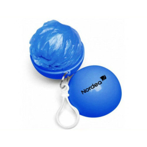 pe disposable rain ponch in ABS ball