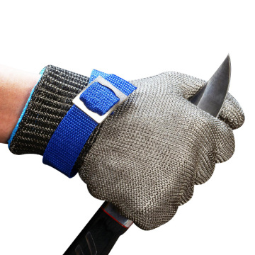 Wire Mesh Gloves: Ambidextrous Safety Gear with Stainless Steel Protection for Cutting and Stab Resistance - Steel Grey