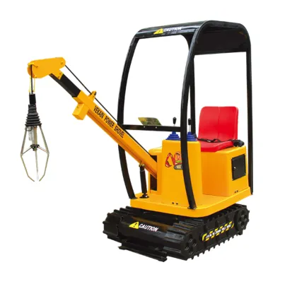 Indoor Children's Amusement: Coin Operated Excavator for Simulation Games