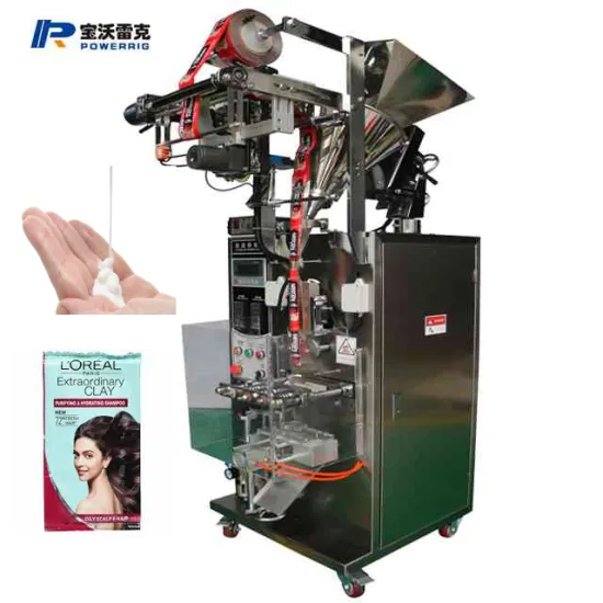 Travel Size Conditioner Filling and Packaging Machine for Cosmetic Packing