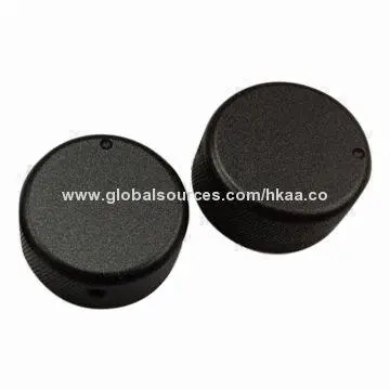 Control knobs, made of 6061-T6 aluminum, black anodize, CNC machining
