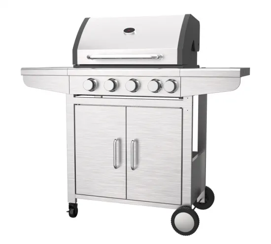 Four Burner Gas Grill With Side Burner