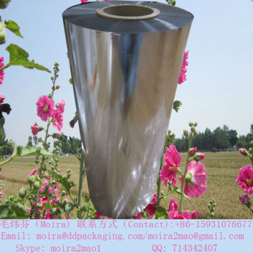 25mic nonheatsealable bopp metallised film for food bag