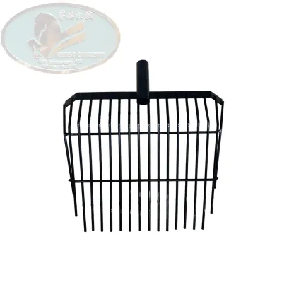 Stable Horse Hay Fork with Flat Head for Picking Hay