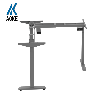 Smart Adjustable Standing Desk with Modern Frame - Gray Office Furniture