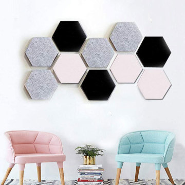 3D -Hexagon Polyester Akustikpanel Dekorative Nadelbrett