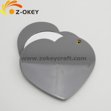 Heart shape acrylic mirrors with a hole for being keychainYiwu hot sale