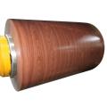 Wooden steel sheet in coil