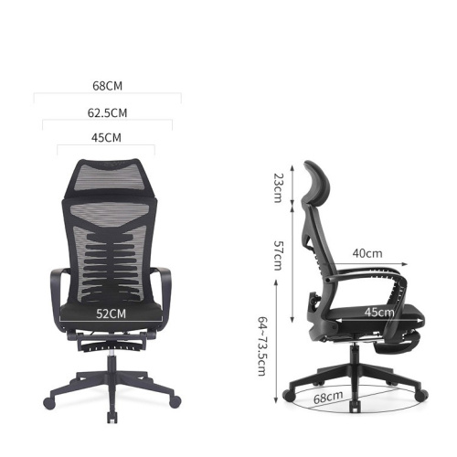 Silla de oficina ejecutiva de malla base de aluminio