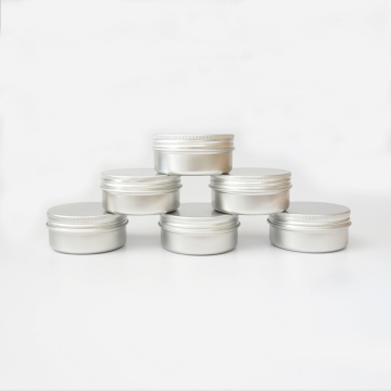 Factory Wholesale 50ml Metal Aluminum Packaging Jars with Sealed Screw Lids