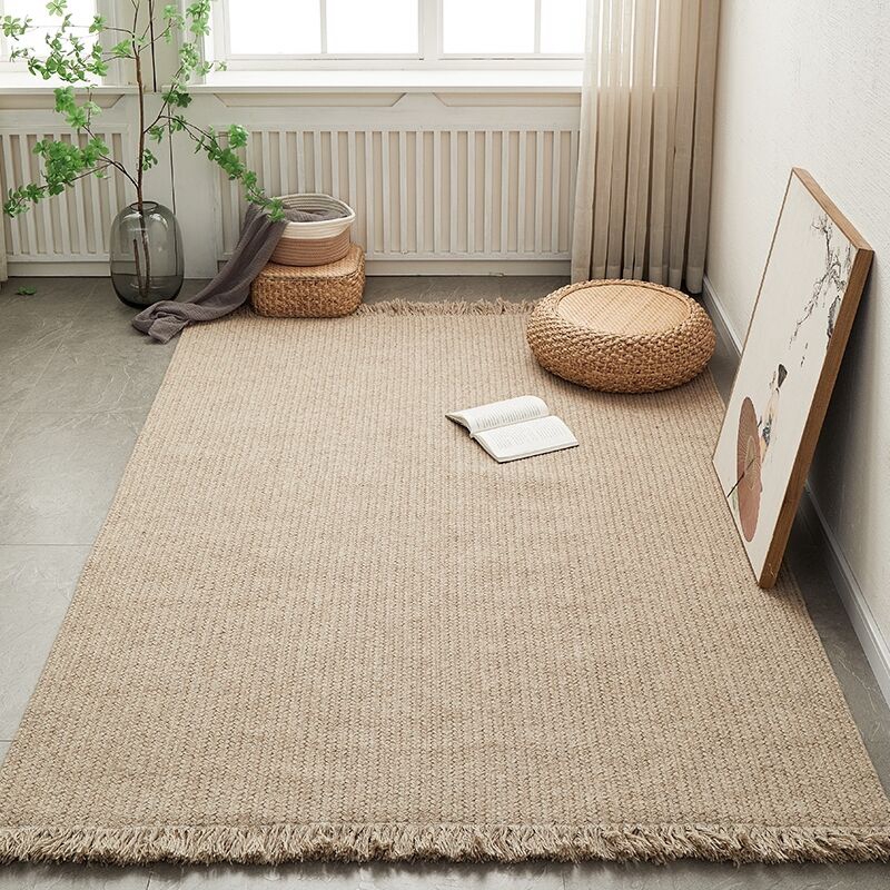 Home Living Room Bed Room Wool Braided Rug Carpet Floor Mats