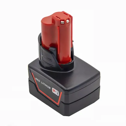 12V Milwaukee Compatible Battery with LED Indicator, 4Ah for Electric Drills