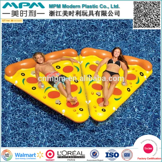 air bed inflatable pizza colorful for pool or lake relax