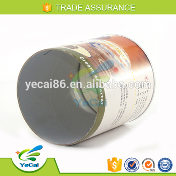 custom printing luxury round paper coconut powder packing cans