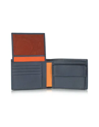 Durable Bi - Fold Men S Genuine Leather Wallet / Fashionable Handmade Wallet Purse