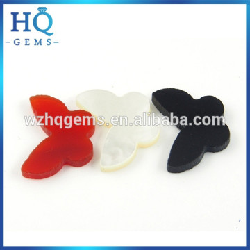 Hot sale high quality butterfly shape nature agate and shell slices for pendant