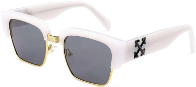 C3 Acetate Sunglasses  Translucent White