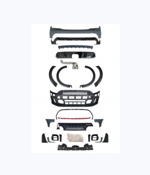 BMW MINI F55 F56 F57 14+ 5 Doors JCW Body Kit - Car Bumper Grille Eyebrows Upgrade Accessories