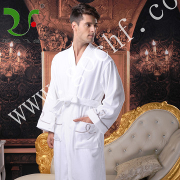 Luxury 100% cotton soft pure shawl collar terry bathrobe