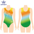 Rainbows keçên ombre gymnastics leotards