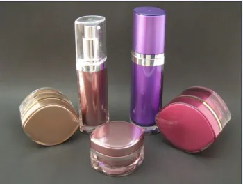 eye shape acrylic face jar for cream