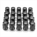 Black Bulge Acorn Steel Lug Nuts Wheel Nut